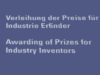 Industrie Erfinder Awarding of Prizes for Industry Inventors